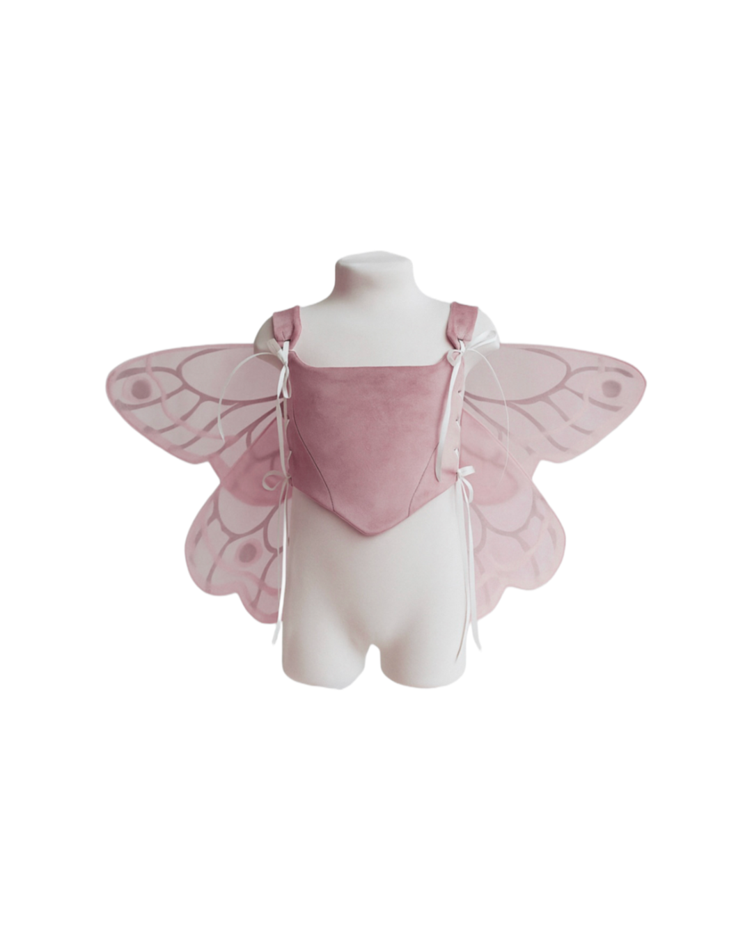 Крила на корсеті рожеві
