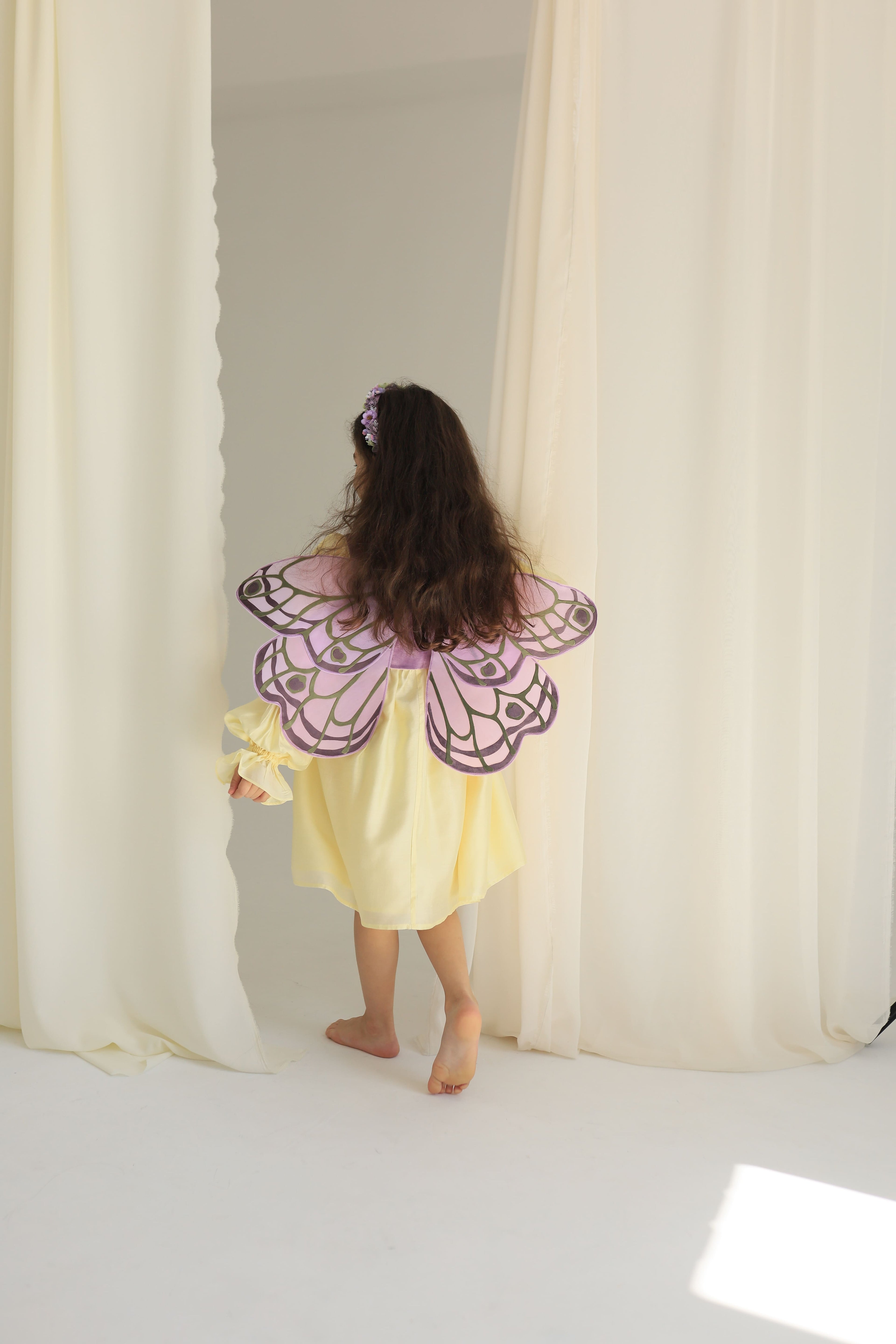 Крила на корсеті бузкові