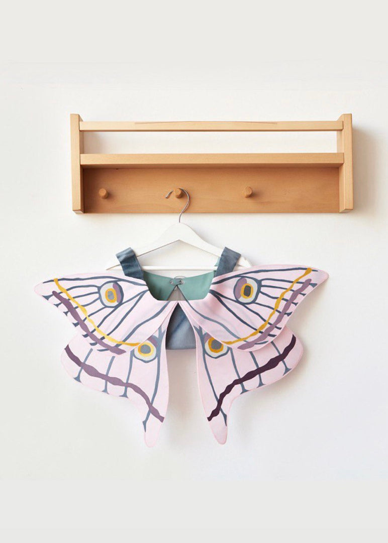 Крила на жилетці блакитно-рожеві